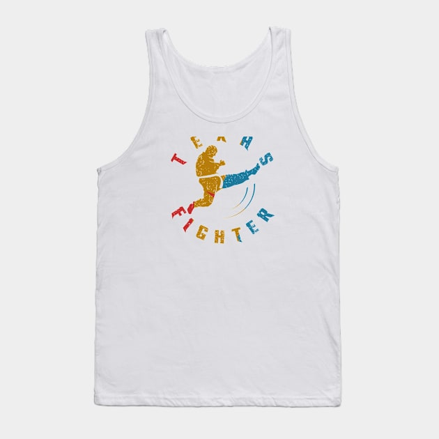 Texas MMA Fighter Tank Top by Toogoo